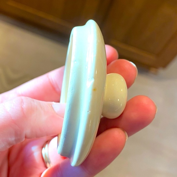 Vintage McCoy Sugar Bowl, Beige with Brown Stripes. - Picture 3 of 5